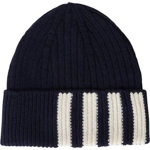 Bar Stripe Beanie Hat , male, Sizes: ONE SIZE - Thom Browne - Modalova
