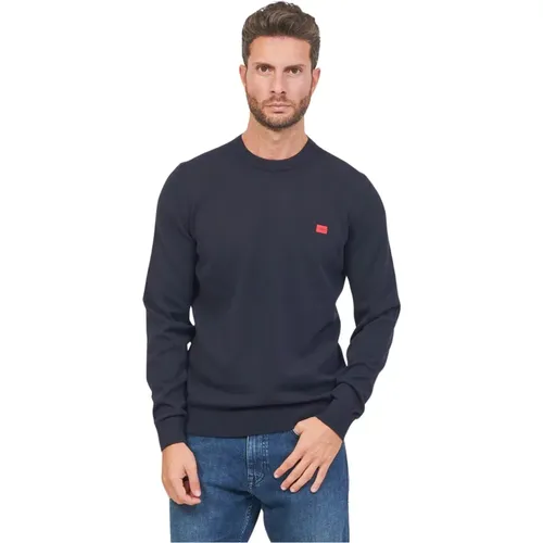 Herren San Cassius Regular Fit Baumwollpullover , Herren, Größe: S - Hugo Boss - Modalova