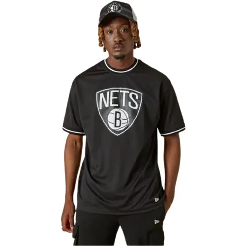 CamisetaBA Brooklynets , Herren, Größe: L - new era - Modalova