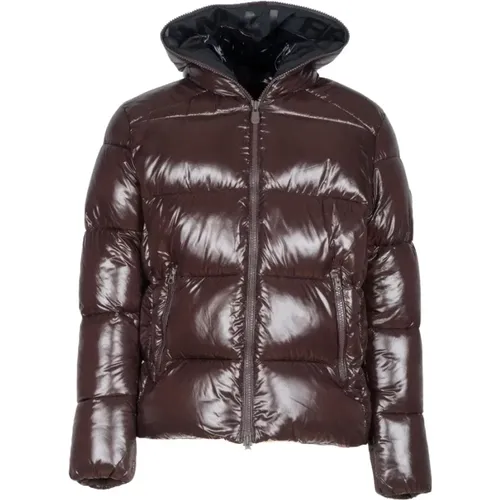Edgard Dark Puffer Jacket , male, Sizes: 2XL - Save The Duck - Modalova