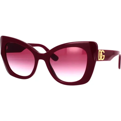 Bold and Elegant Oversized Sunglasses , female, Sizes: 53 MM - Dolce & Gabbana - Modalova