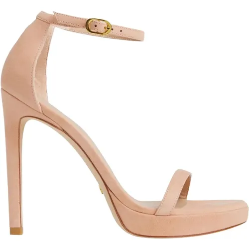 Glamouröse Nudist Disco High Heel Sandalen , Damen, Größe: 40 EU - Stuart Weitzman - Modalova