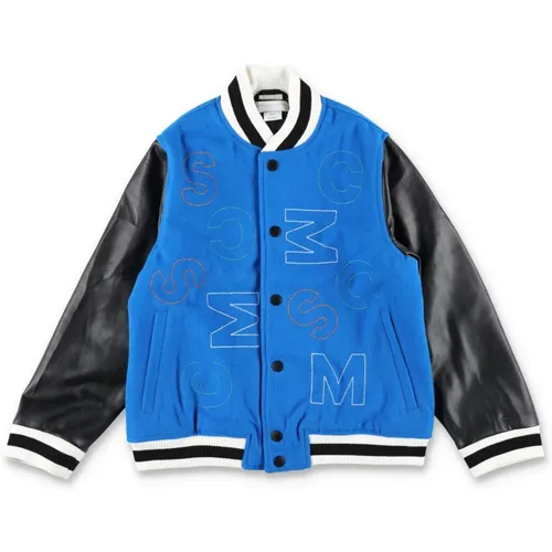 Blaue Varsity Bomberjacke - Stella Mccartney - Modalova