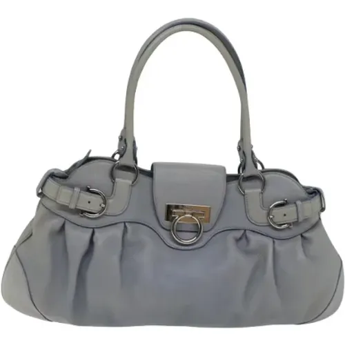 Pre-owned Leder Schultertasche , Damen, Größe: ONE Size - Salvatore Ferragamo Pre-owned - Modalova