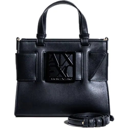 Stilvolle Handtasche mit Schultergurt , Damen, Größe: ONE Size - Armani Exchange - Modalova
