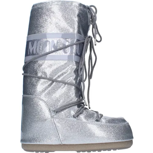 Stiefel Silber , Damen, Größe: 39 EU - moon boot - Modalova