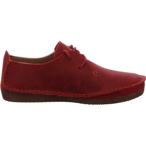 Janey Mae Rote Schuhe , Damen, Größe: 39 EU - Clarks - Modalova