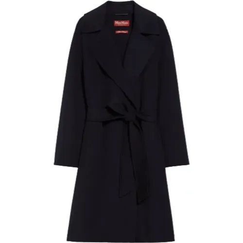 Wool Blend Coat with Wide Lapel , female, Sizes: 3XS, S - Max Mara Studio - Modalova