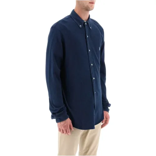 Lightweight Cotton Mesh Long-Sleeved Polo Shirt , male, Sizes: L, S, 2XL, M, XL - Polo Ralph Lauren - Modalova