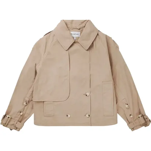 Stylish Lizbeth Trenchcoat Jacket , female, Sizes: 2XL - Munthe - Modalova
