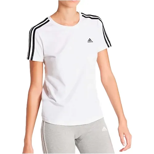 S T /Bl T-Shirt , Damen, Größe: L - Adidas - Modalova
