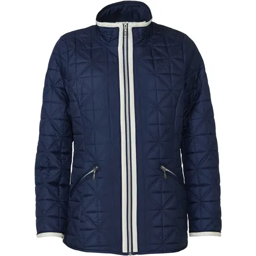 Gepolsterte Ghita Jacke Marineblau , Damen, Größe: 6XL - Danwear - Modalova