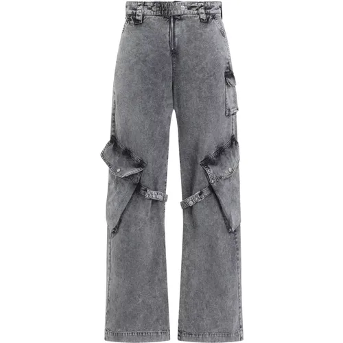 Gewaschene Anthrazit-Jeans , Damen, Größe: M - Acne Studios - Modalova