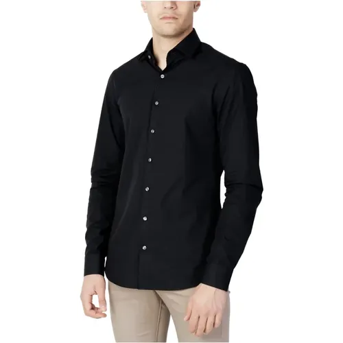 Herrenhemd schwarz , Herren, Größe: 2XL - Calvin Klein - Modalova