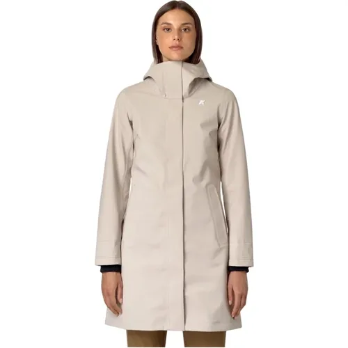 Neopren Bonded Jacke für Damen , Damen, Größe: S - K-way - Modalova