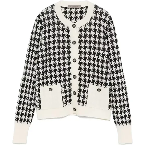 Pixelated Houndstooth Cardigan - D.Exterior - Modalova