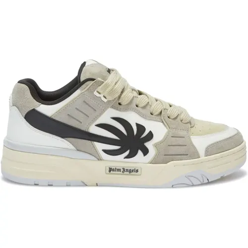 Grey Sneakers with Logo Detail , male, Sizes: 7 UK, 8 UK, 9 UK - Palm Angels - Modalova