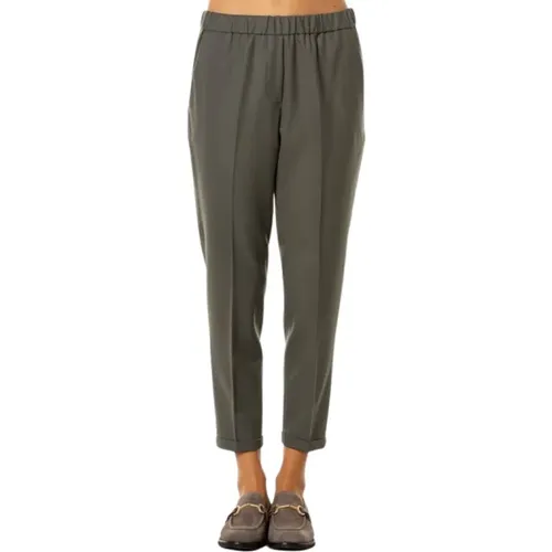 Rosalba Wool Blend Pants - Anthracite Gray , female, Sizes: XL, M, L - Antonelli Firenze - Modalova
