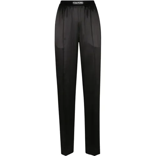 Gewebte Hose , Damen, Größe: L - Tom Ford - Modalova