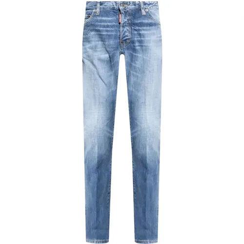 Marineblaue Freizeithose , Herren, Größe: L - Dsquared2 - Modalova