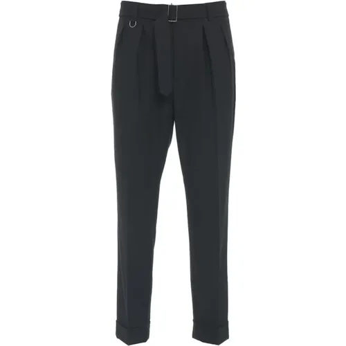 Slim-Fit Trousers Aw24 , male, Sizes: S - Paolo Pecora - Modalova