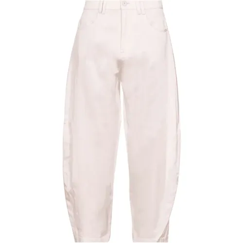 Cropped Hose aus Baumwollsatin , Damen, Größe: M - pinko - Modalova