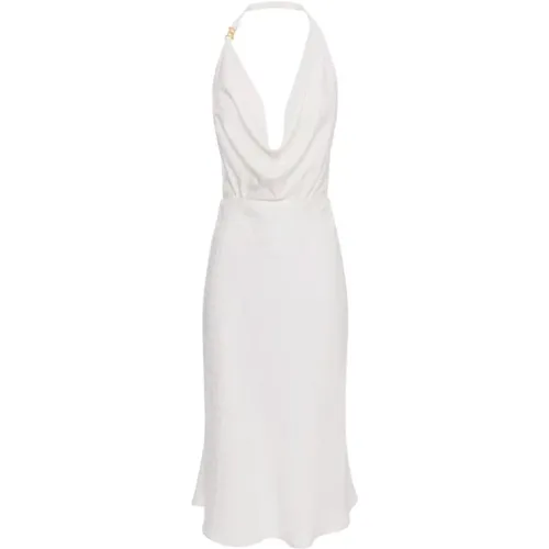 Ivory Rückenfreies Midi-Kleid , Damen, Größe: XS - Elisabetta Franchi - Modalova