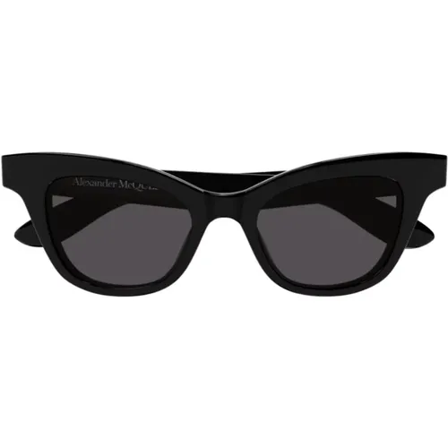 Am0381S Vintage Cat-Eye Acetate Sunglasses , female, Sizes: ONE SIZE - alexander mcqueen - Modalova