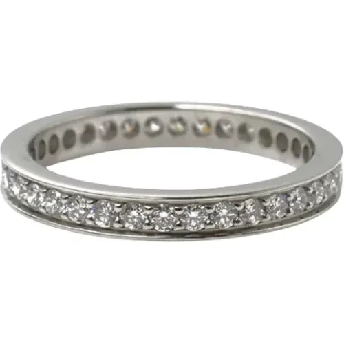 Pre-owned Platinum rings , female, Sizes: ONE SIZE - Cartier Vintage - Modalova