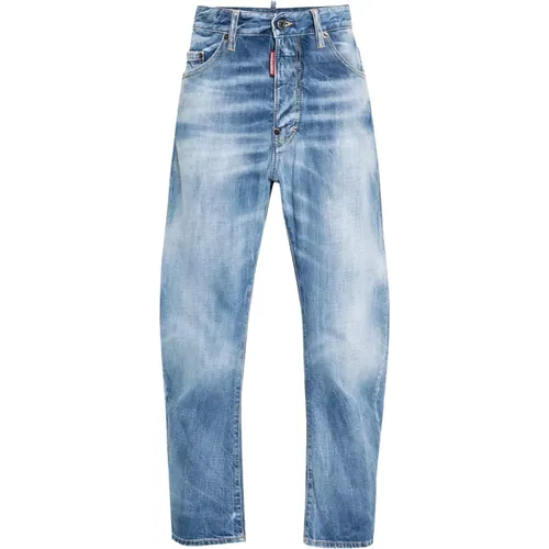 Verblasste Blaue Jeans , Herren, Größe: S - Dsquared2 - Modalova