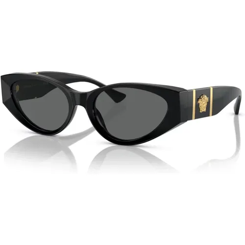 Grey Sunglasses , female, Sizes: 55 MM - Versace - Modalova