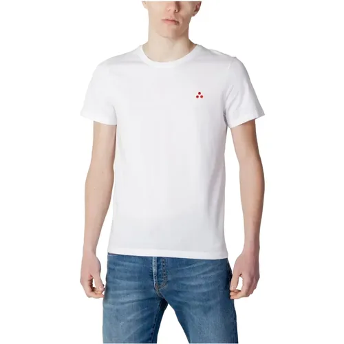 Weißes Langarm-Poloshirt , Herren, Größe: 2XL - Peuterey - Modalova