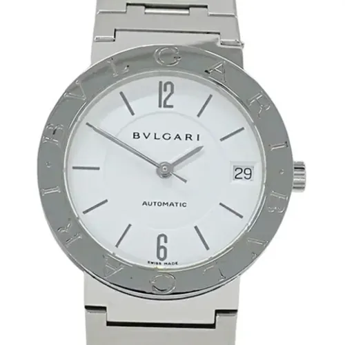 Pre-owned Stainless Steel watches , male, Sizes: ONE SIZE - Bvlgari Vintage - Modalova