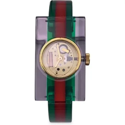 Pre-owned Stainless Steel watches , female, Sizes: ONE SIZE - Gucci Vintage - Modalova