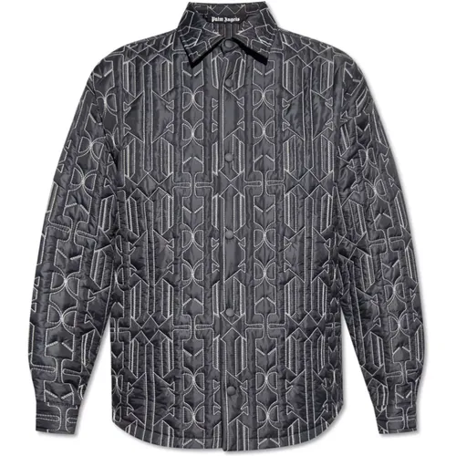 Quilted jacket , male, Sizes: S, L, M, XL - Palm Angels - Modalova