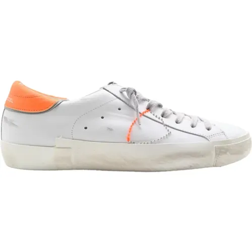 Low Top Sneakers with Embroidery Detail , male, Sizes: 7 UK - Philippe Model - Modalova