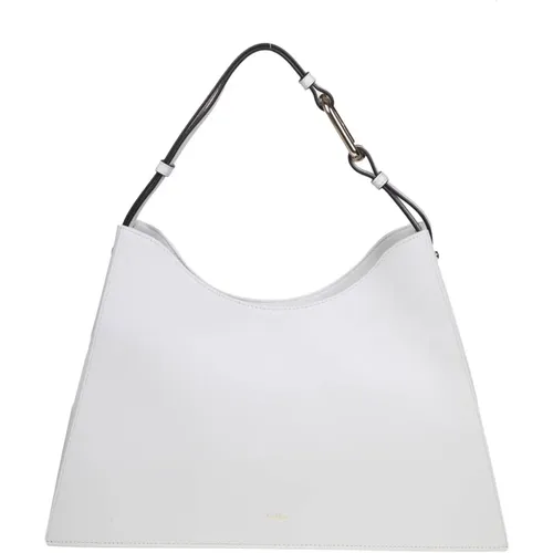 Nuvola shoulder bag in marshmallow color leather , female, Sizes: ONE SIZE - Furla - Modalova