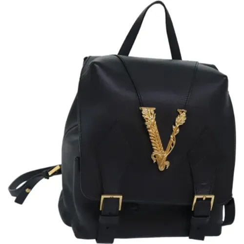 Pre-owned Leather shoulder-bags , female, Sizes: ONE SIZE - Versace Pre-owned - Modalova