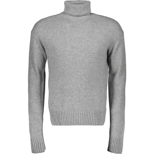 Gerippter Rollkragenpullover - Off White - Modalova