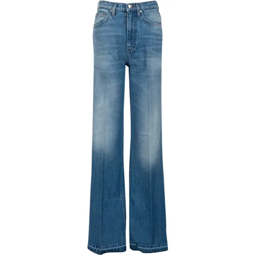 Women's Jeans Zip Button Cotton , female, Sizes: W30, W27, W29, W25, W26 - Don The Fuller - Modalova
