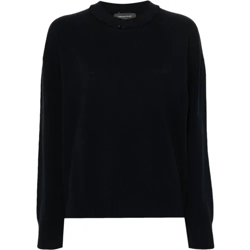 Blaues Sweatshirt Aw24 Damenbekleidung , Damen, Größe: XS - Fabiana Filippi - Modalova