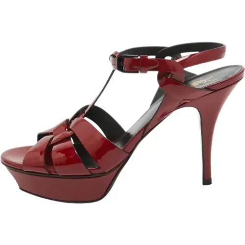 Pre-owned Leather sandals , female, Sizes: 7 UK - Yves Saint Laurent Vintage - Modalova
