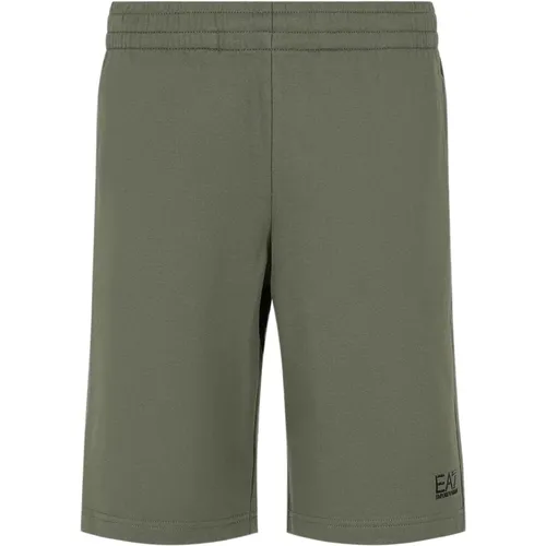 EA7 Shorts , male, Sizes: L, M, S - Emporio Armani EA7 - Modalova