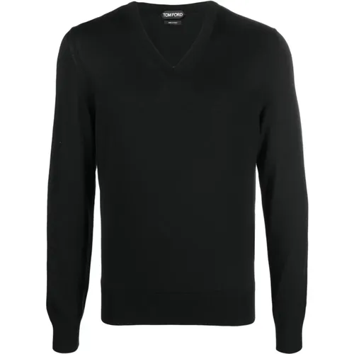 Schwarzer Sweatshirt Ss23 Herrenmode - Tom Ford - Modalova