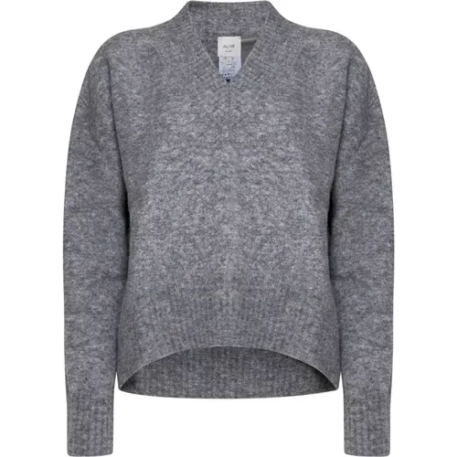 Graue Pullover für Frauen , Damen, Größe: L - Alysi - Modalova