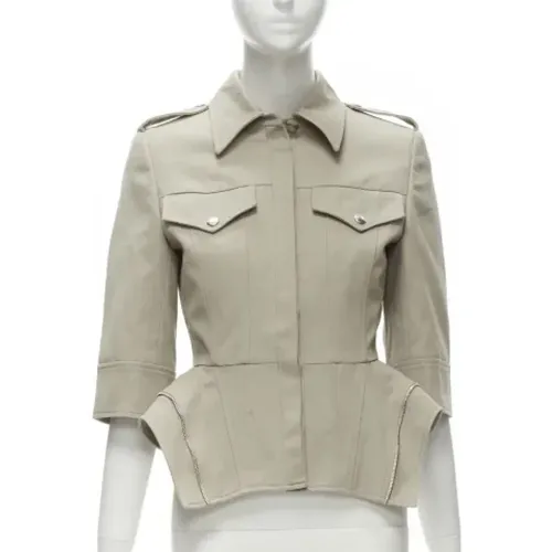 Pre-owned Cotton outerwear , female, Sizes: XS - Alexander McQueen Pre-owned - Modalova