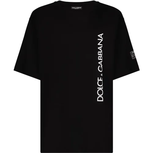 T-shirts and Polos by , male, Sizes: M, L - Dolce & Gabbana - Modalova