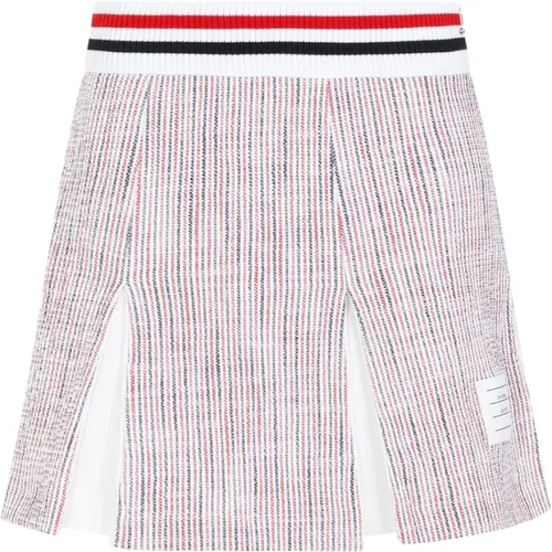 Mini Box Pleated Skirt , female, Sizes: S, XS - Thom Browne - Modalova