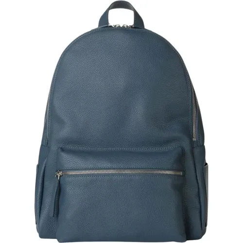 Marino Leather Backpack Micron , male, Sizes: ONE SIZE - Orciani - Modalova
