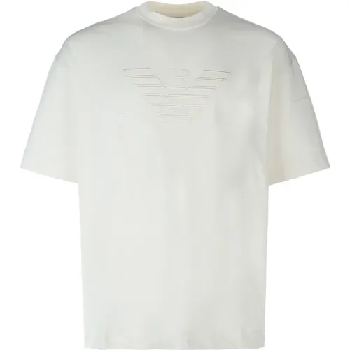 Casual Baumwoll T-Shirt - Emporio Armani - Modalova